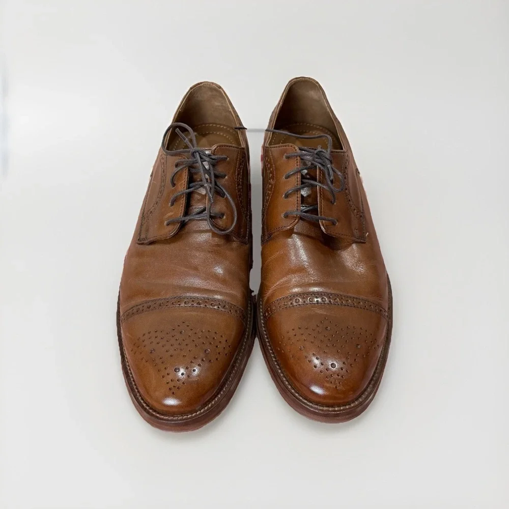 Johnston &‎ Murphy Men's Conard 2.0 Cap Toe Oxford Brown Leather 10.5